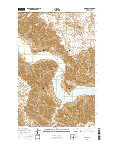 Mandaree SW 2014 topographic map thumbnail