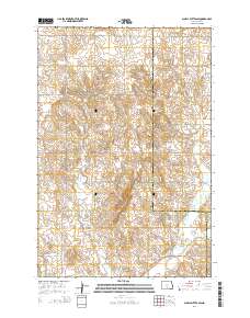 Schell Buttes SW 2014 topographic map thumbnail