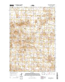 Taylor Butte SE 2014 topographic map thumbnail