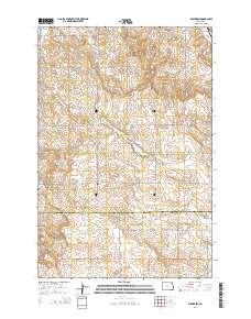 Wishek SW 2014 topographic map thumbnail