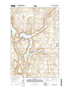 Spiritwood Lake 2014 topographic map thumbnail