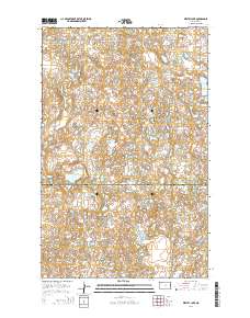 Westby Lake 2014 topographic map thumbnail
