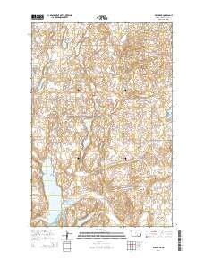 Wishek NE 2014 topographic map thumbnail