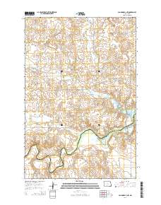 Cannon Ball NW 2014 topographic map thumbnail