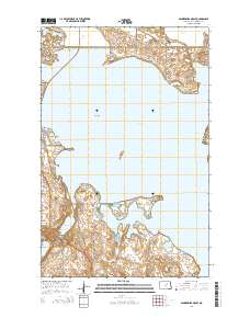 Minnewaukan East 2014 topographic map thumbnail