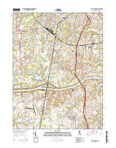 Saint Georges 2014 topographic map thumbnail