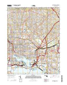 Baltimore East 2014 topographic map thumbnail