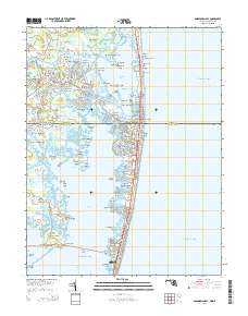 Assawoman Bay 2014 topographic map thumbnail