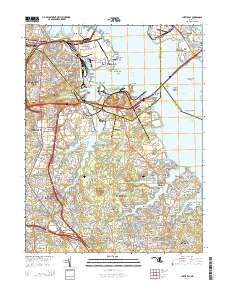Curtis Bay 2014 topographic map thumbnail
