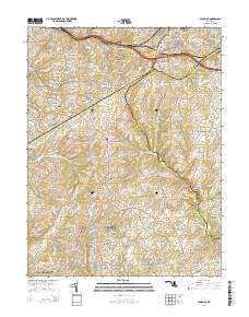 Damascus 2014 topographic map thumbnail