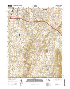 Funkstown 2014 topographic map thumbnail