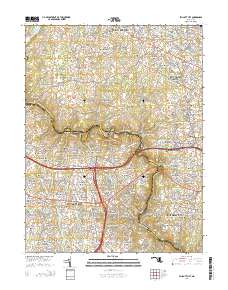 Ellicott City 2014 topographic map thumbnail