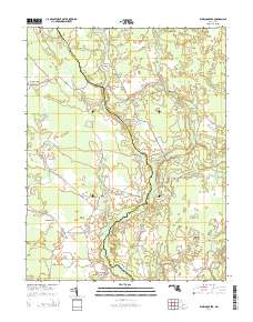 Dividing Creek 2014 topographic map thumbnail