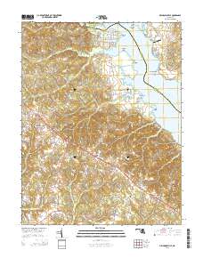 Mechanicsville 2014 topographic map thumbnail