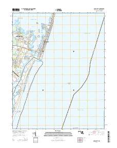 Ocean City 2014 topographic map thumbnail