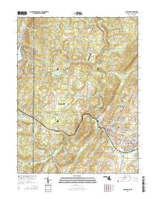 Oakland 2014 topographic map thumbnail