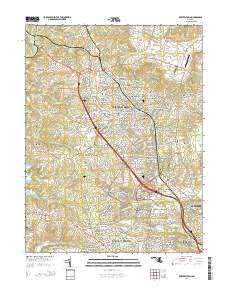 Reisterstown 2014 topographic map thumbnail