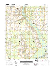 Rhodesdale 2014 topographic map thumbnail