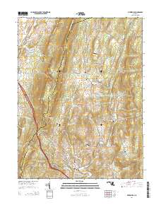 Myersville 2014 topographic map thumbnail