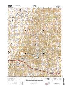 Walkersville 2014 topographic map thumbnail