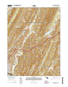 Evitts Creek 2014 topographic map thumbnail