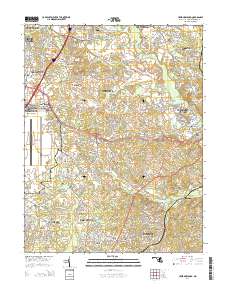 Upper Marlboro 2014 topographic map thumbnail