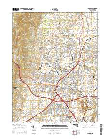 Frederick 2014 topographic map thumbnail