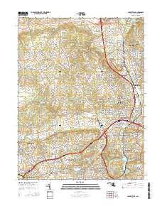 Cockeysville 2014 topographic map thumbnail