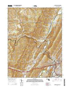 Cumberland 2014 topographic map thumbnail