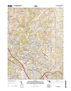 Gaithersburg 2014 topographic map thumbnail