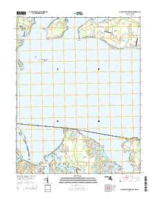 Saint Clements Island 2014 topographic map thumbnail