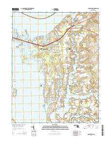 Queenstown 2014 topographic map thumbnail
