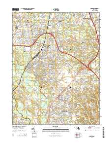 Odenton 2014 topographic map thumbnail