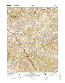 Urbana 2014 topographic map thumbnail