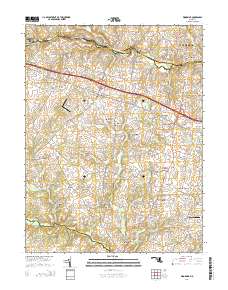 Woodbine 2014 topographic map thumbnail