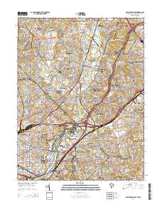 Washington East 2014 topographic map thumbnail