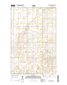 Fowler Coulee SE 2014 topographic map thumbnail