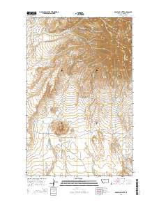 Haystack Butte 2014 topographic map thumbnail
