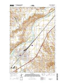 Miles City 2014 topographic map thumbnail