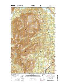 Dancing Lady Mountain 2014 topographic map thumbnail