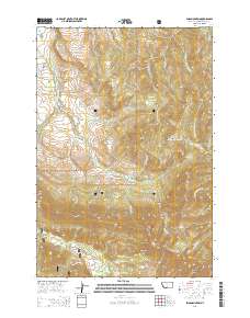 Enos Mountain 2014 topographic map thumbnail