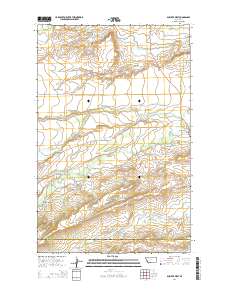 Dupuyer West 2014 topographic map thumbnail