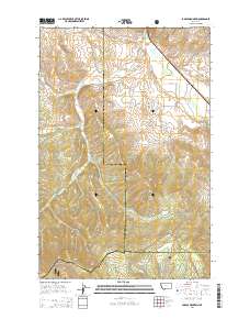 Saddle Mountain 2014 topographic map thumbnail