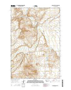 Hanson Reservoir 2014 topographic map thumbnail
