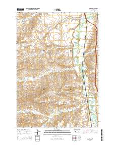 Benteen 2014 topographic map thumbnail