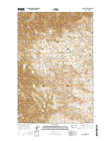 Chalk Butte 2014 topographic map thumbnail