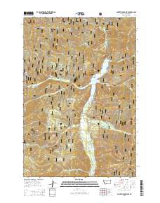 Painted Rocks Lake 2014 topographic map thumbnail