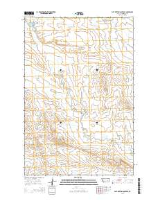 Flat Bottom Coulee SE 2014 topographic map thumbnail