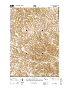 Cook Creek Butte 2014 topographic map thumbnail