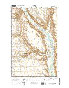 Ninemile Coulee East 2014 topographic map thumbnail